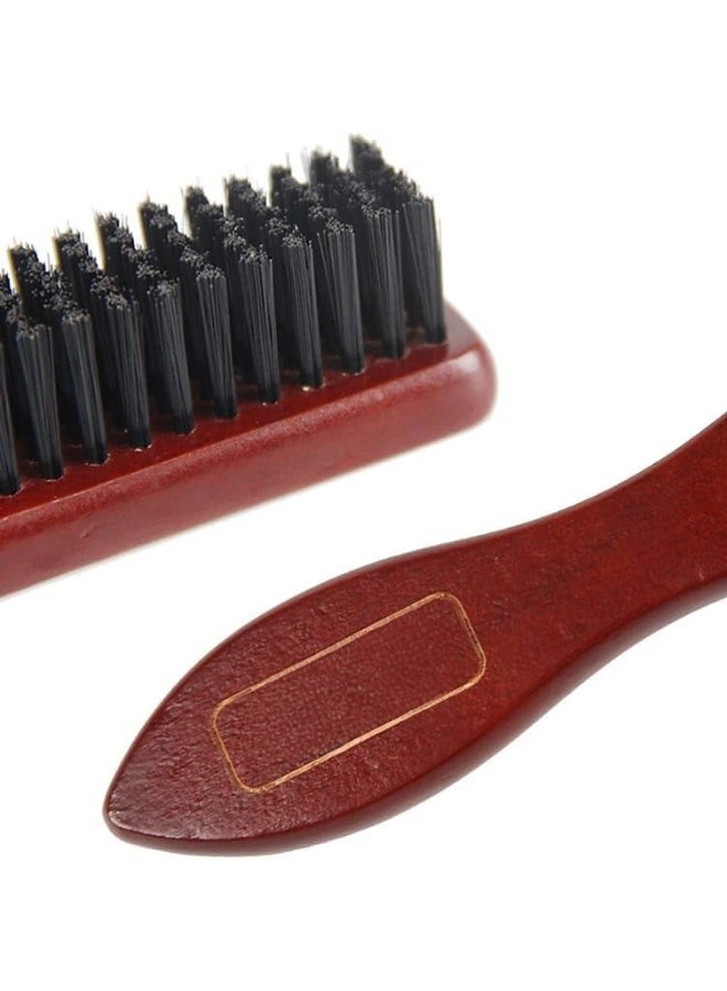 فرشاة لحية خشبية للرجال بشعيرات طبيعية – فرشاة تصفيف وفرد اللحية وتوزيع زيت وبلسم اللحية – أداة عناية باللحية لتحفيز نمو الشعر وإزالة التشابك - Image 3