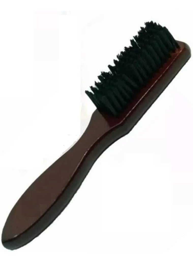 Men's wooden beard brush with natural bristles – a brush for styling, straightening, and distributing beard oil and balm – a beard care tool to stimulate hair growth and detangle. - Image 1