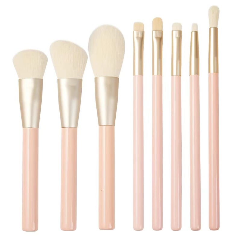 LWHao Makeup BrushesFoundation Powder Concealers Eyeshadow Blush Makeup Brushes for WomenFace Powder Brushes Kit 8 Pcs