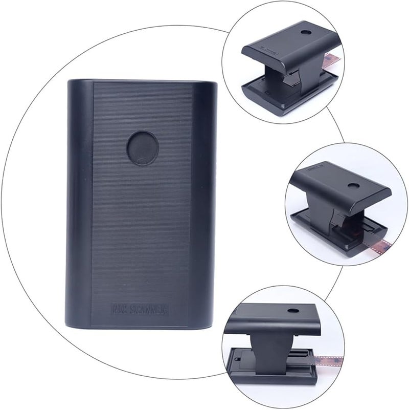 ماسح شرائح أفلام 35 ملم المحمول والجوال مع تطبيق لالتقاط صور نيغاتيف ملونة وتدويرها وتحريرها هدية عائلية - Image 4