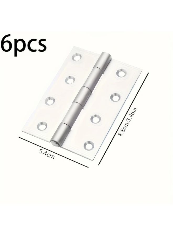 6pcs Stainless Steel Folding Hinges Concealed Installation For Furniture Jewelry Boxes - Image 3
