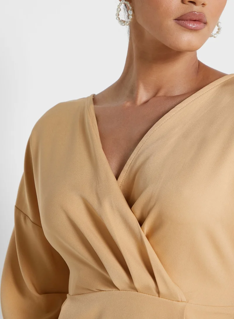 ELLA Fallen Shoulder Pencil Dress