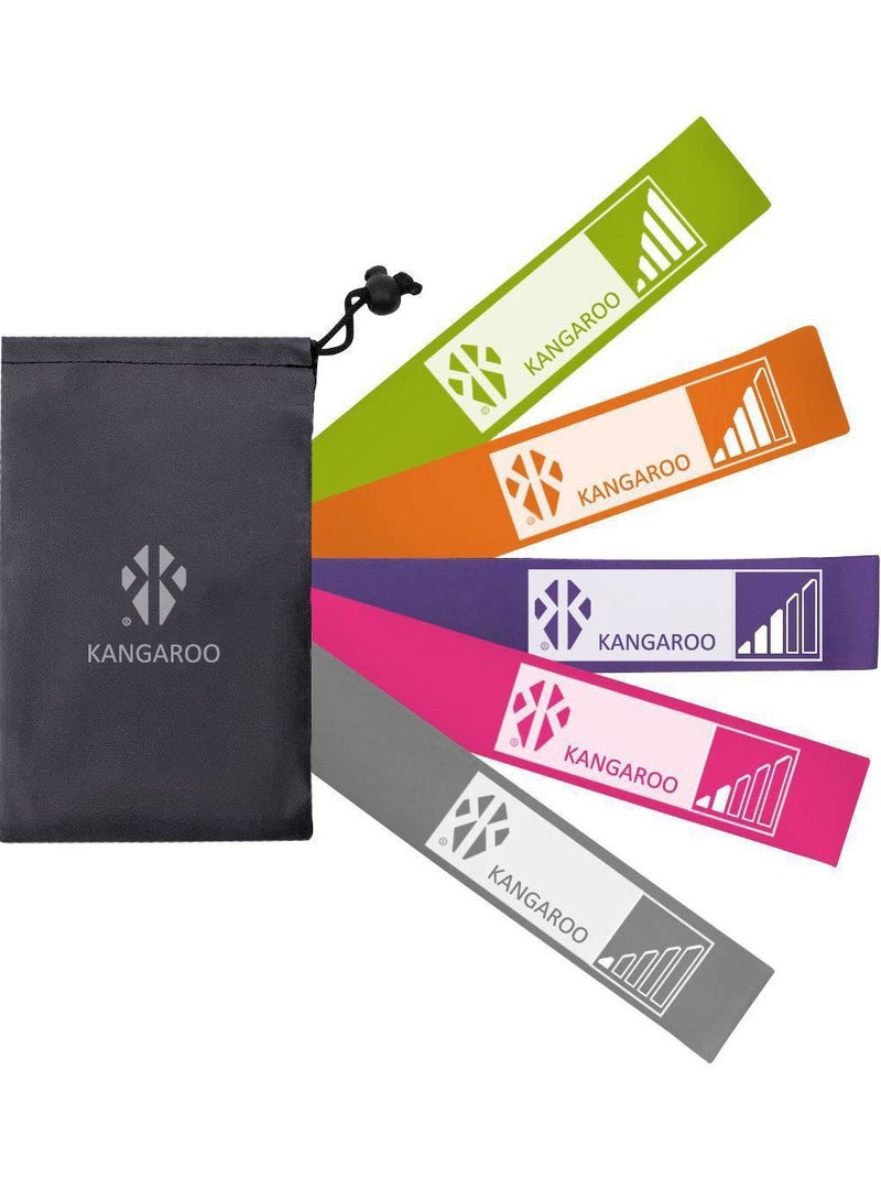 KANGAROO Set Of 5 Crossfit Latex Resistance Bands - Image 1