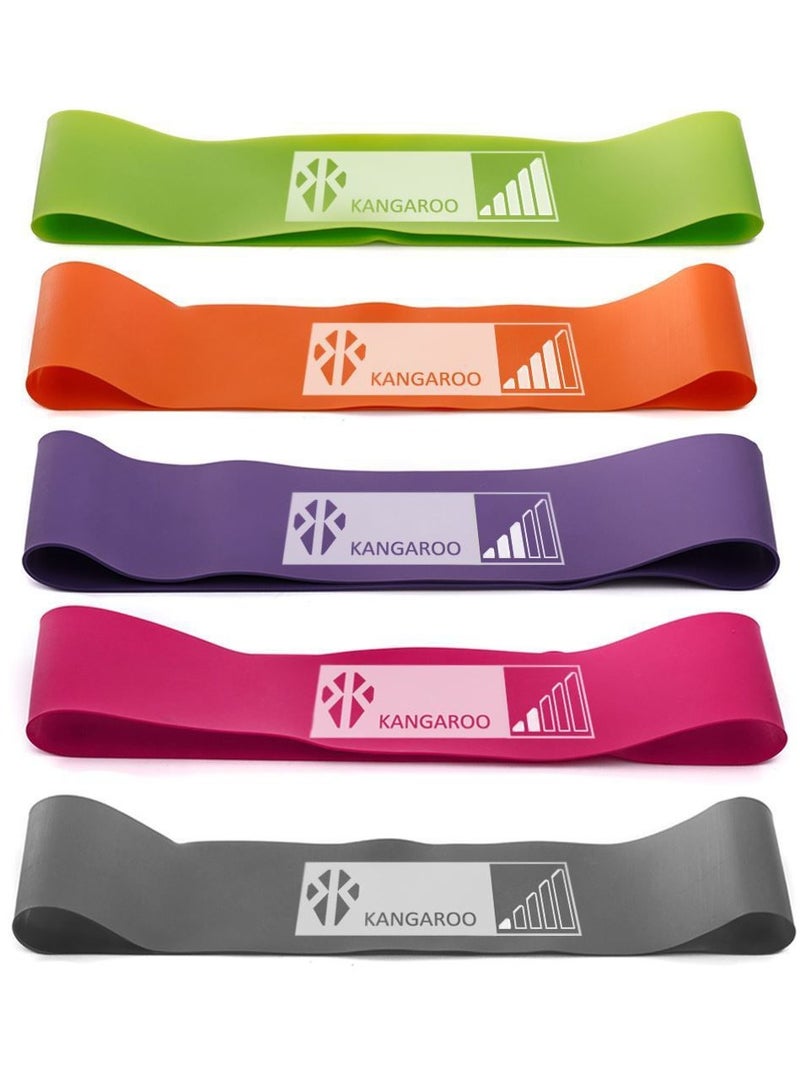 KANGAROO Set Of 5 Crossfit Latex Resistance Bands - Image 3