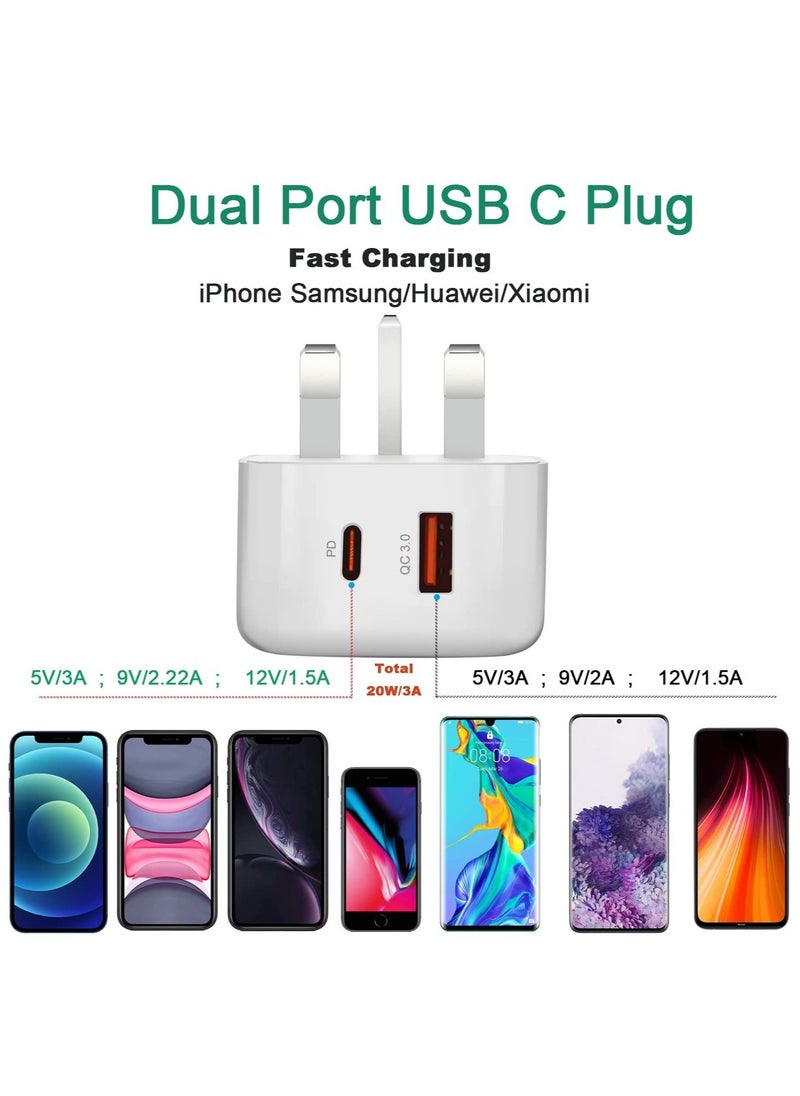 Generic - Samsung Fast Charger Cable and Plug – Super USB-C Plug with Type-C Charging Cable for Galaxy S23/S22/S21/S20, A Series, M Series, Z Fold4 - Image 1
