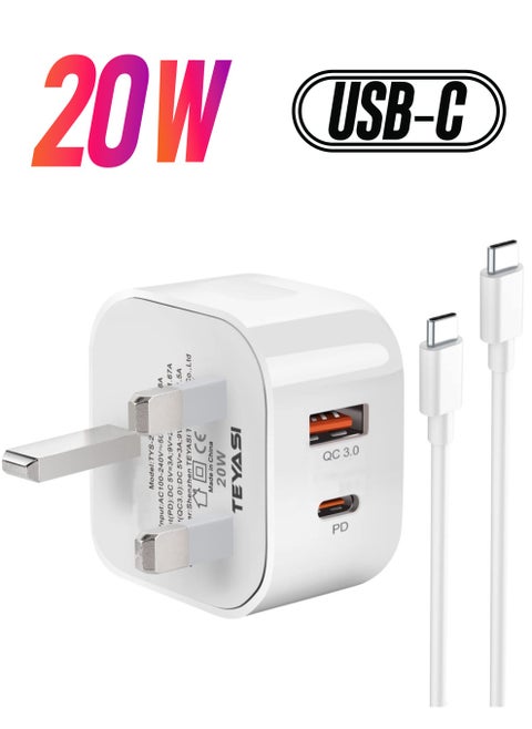 Samsung Fast Charger Cable and Plug – Super USB-C Plug with Type-C Charging Cable for Galaxy S23/S22/S21/S20, A Series, M Series, Z Fold4