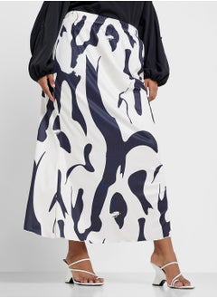 Ginger Plus Monochrome Midi Skirt  - Image 1