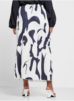 Ginger Plus Monochrome Midi Skirt  - Image 3