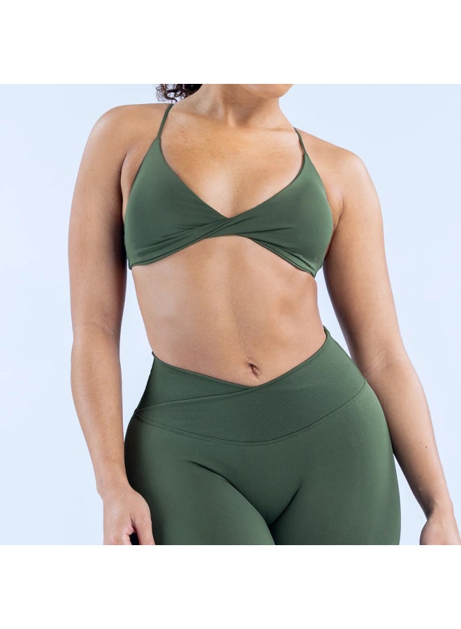 Seamless Yoga Sports Bra, Quick-dry Running Fitness Bra, Outdoor Cycling Cross-back Fitness Underwear