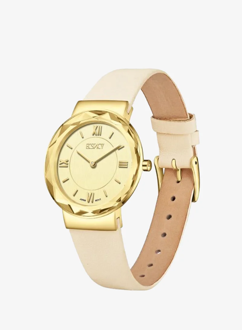 إكستاسي Women's Leather Analog Watch E25506-GLCC - 34.5mm mm