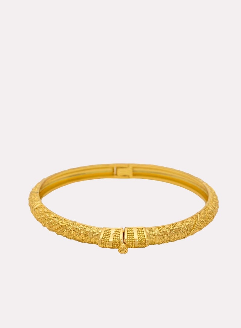 فاشون سوار مطبوع عليه نقاط متوازية، سوار أنيق من النحاس الصديق للبيئة للنساء - Image 1