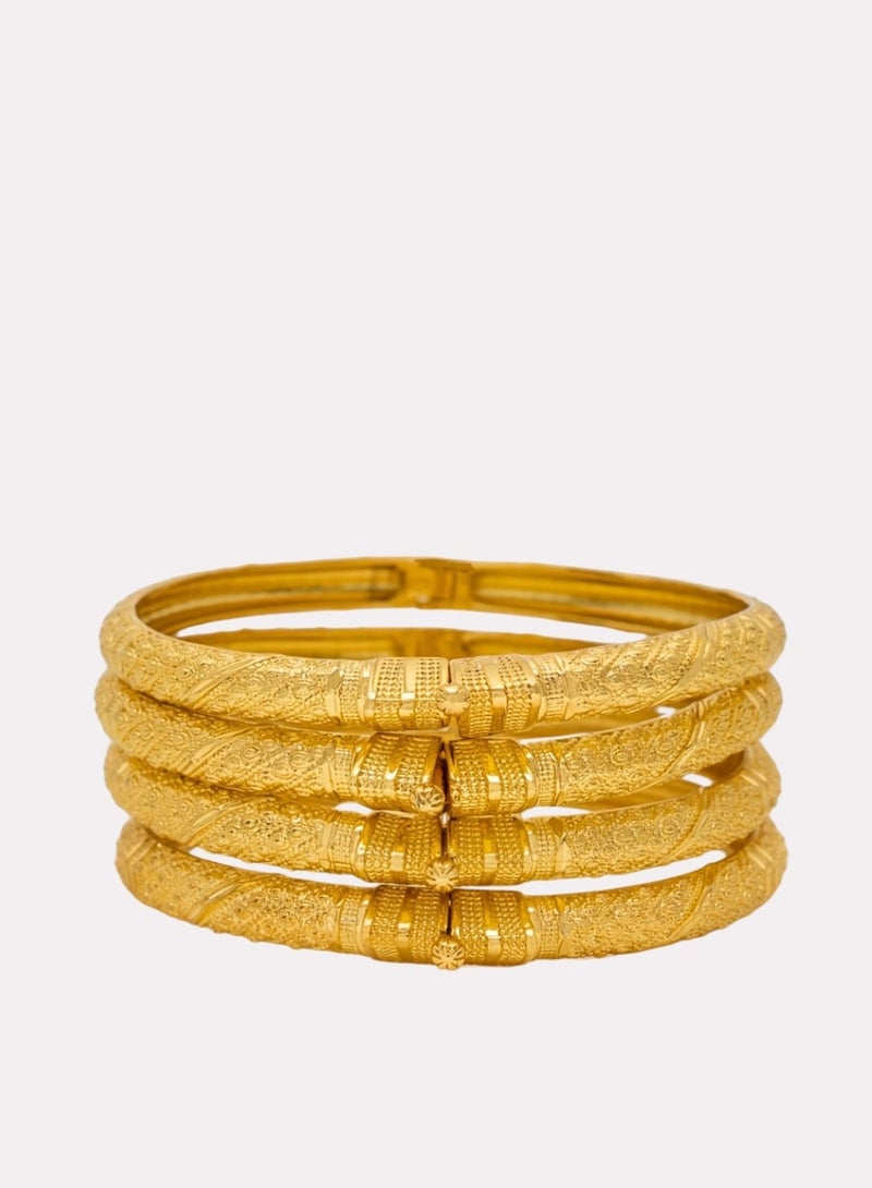 فاشون سوار مطبوع عليه نقاط متوازية، سوار أنيق من النحاس الصديق للبيئة للنساء - Image 5