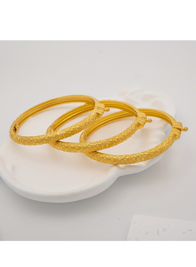 FASHION Parallel Dot Print Bracelet, Exquisite Environmentally Friendly Copper Women's Fashion Bracelet  - Image 3