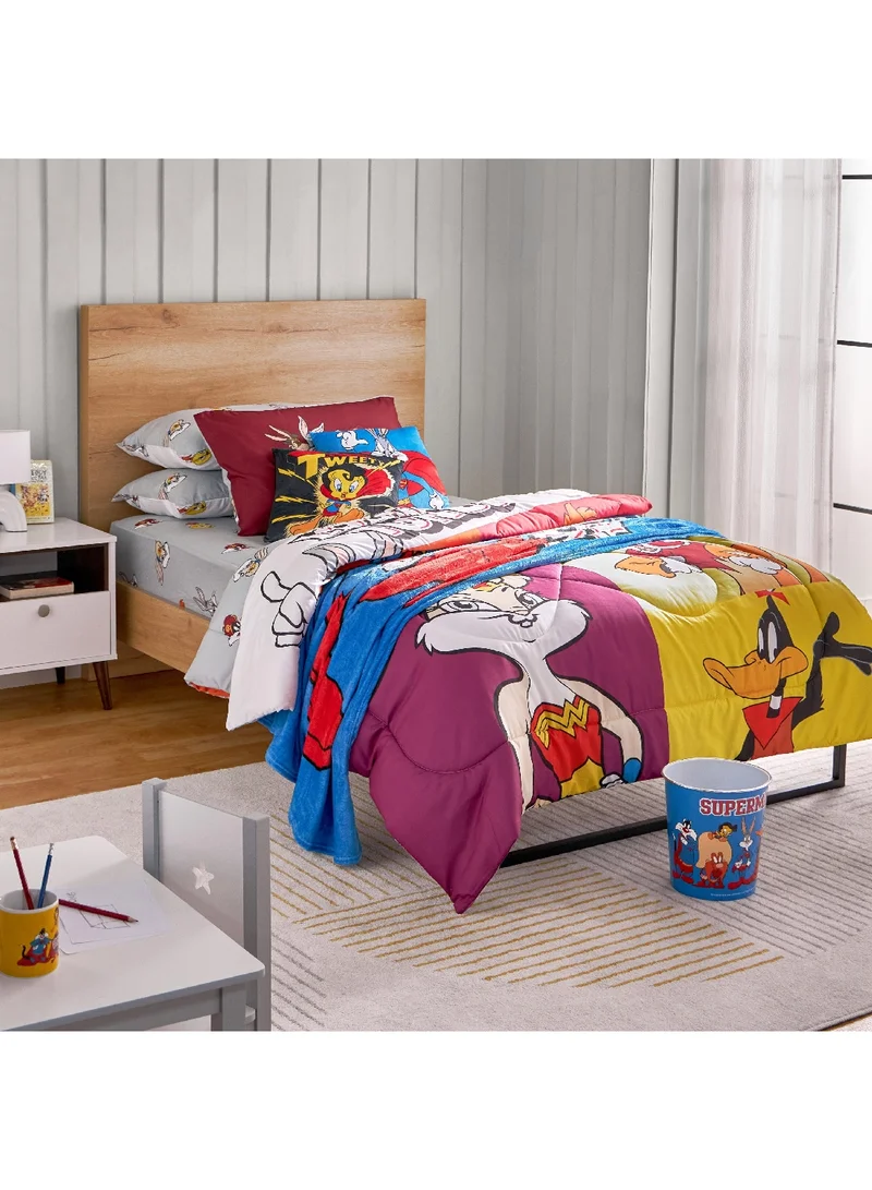 Home Box Looney Tunes Plastic Dustbin 24 x 26 x 24 cm
