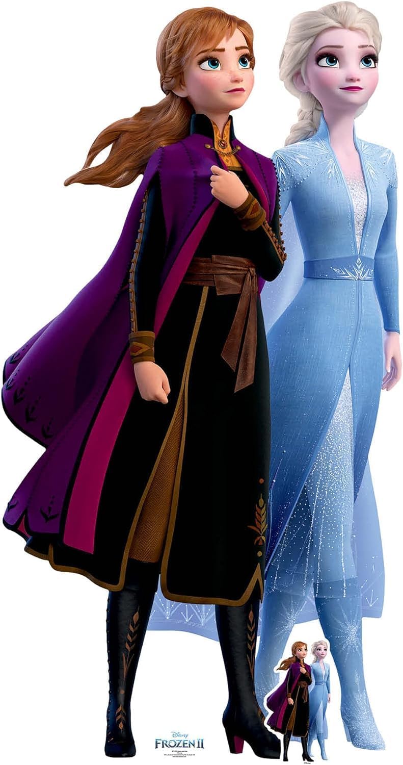 BPA قصاصة كرتونية بالحجم الطبيعي من آنا وإلسا - Image 1