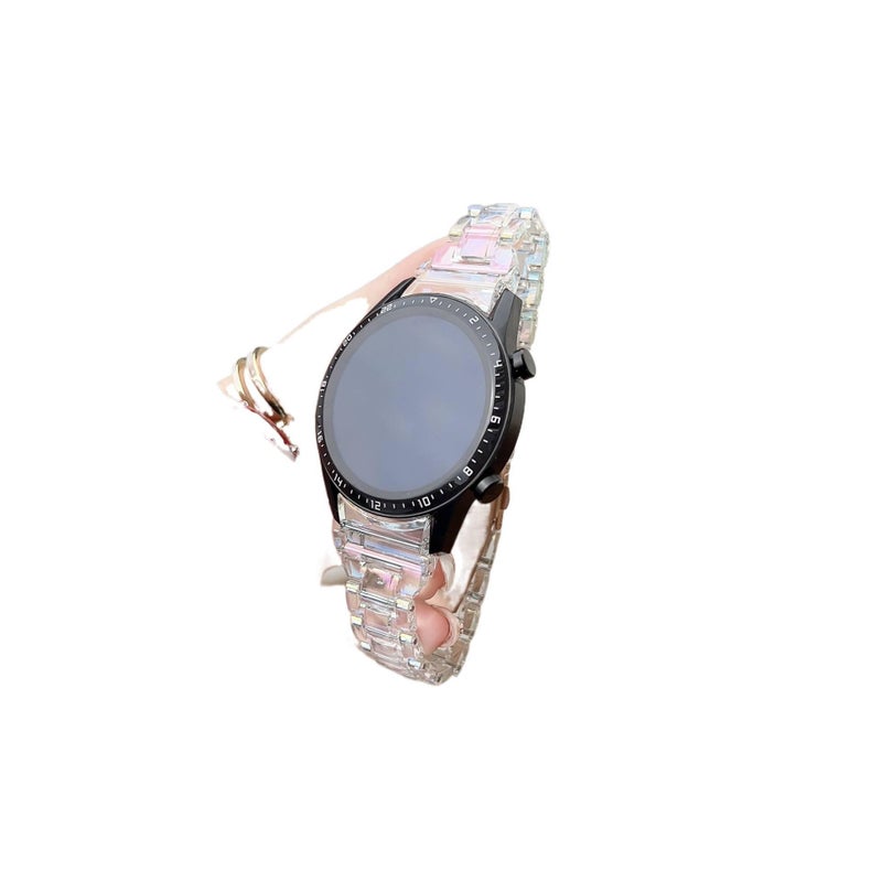 Adjustable Smartwatch Band Compatible with Samsung Galaxy Watch 4 with Fit Replacement Strap for Daily Wear in Black - Image 3