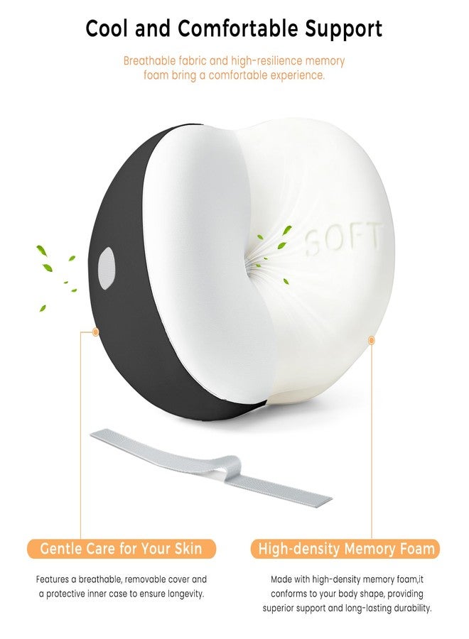 Owlprince Knee Pillow for Side Sleepers, Memory Foam Leg Pillow for Spine Alignment, Sciatica, Hip & Joint Pain Relief, Breathable Cover & Adjustable Strap for Side/Back Sleepers - Image 3