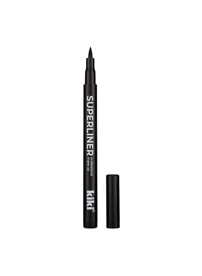 KIKI Superliner Liquid Eyeliner Pen Black Smudge proof All Day Vegan Formula Cruelty Free Smudge Proof All Day - Image 1