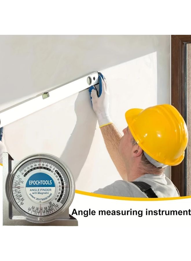 High Precision Magnetic Angle Finder 1pc Strong Tilt Gauge Easy Read Scale for Construction Engineering - Image 5