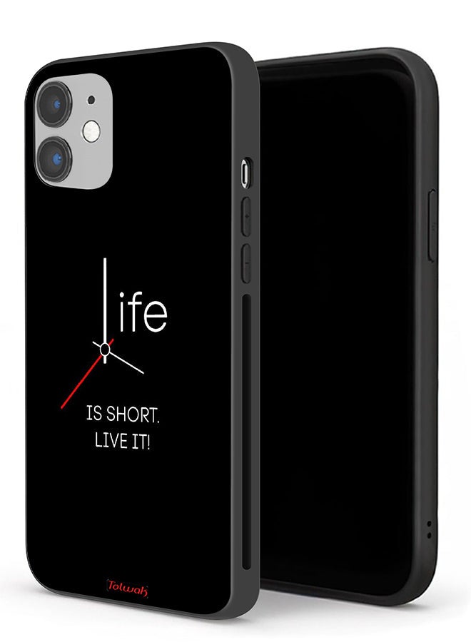 Tolwak Apple iPhone 12 mini Protective Case Life Is Short Live It - Image 1