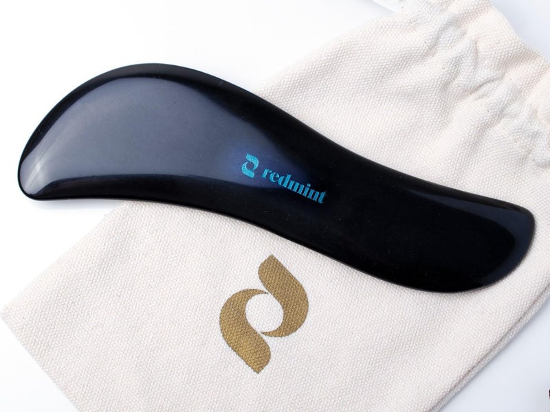 Redmint Black Obsidian Mega Body Gua Sha Massage Tool Rooted in Ancient TCM Wisdom Muscle Scraper Tool Muscle Relief Body Manual Massager for Fascia Back Neck Whole Body Massage - Image 5