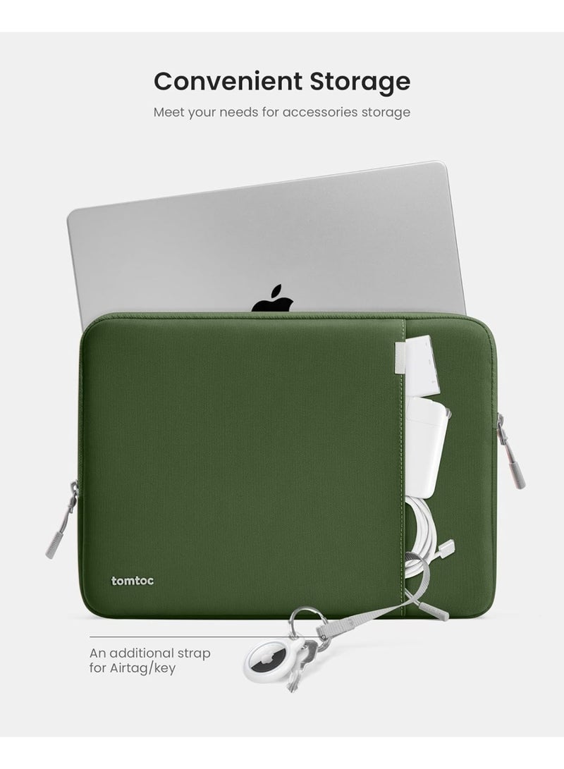 Tomtoc Defender-A13 360 Case for 13 Inch MacBook Air M4/A3240 2025, M3/A3113, M2/A2681 M1/A2337 2022-2018, 13 Inch MacBook Pro M2/A2686 M1/A2338 2022-2016, Water-Repellent Shockproof Full Protection Eco-Friendly Laptop Sleeve - Image 3