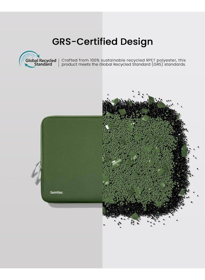 Tomtoc Defender-A13 360 Case for 13 Inch MacBook Air M4/A3240 2025, M3/A3113, M2/A2681 M1/A2337 2022-2018, 13 Inch MacBook Pro M2/A2686 M1/A2338 2022-2016, Water-Repellent Shockproof Full Protection Eco-Friendly Laptop Sleeve - Image 5