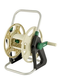Portable Hose Cart 1x5, Manual Retract Hose Reel, Slow, Return & Stop Anywhere, Portable Hose Reel Cart Level Track Reduces Hose Twisting