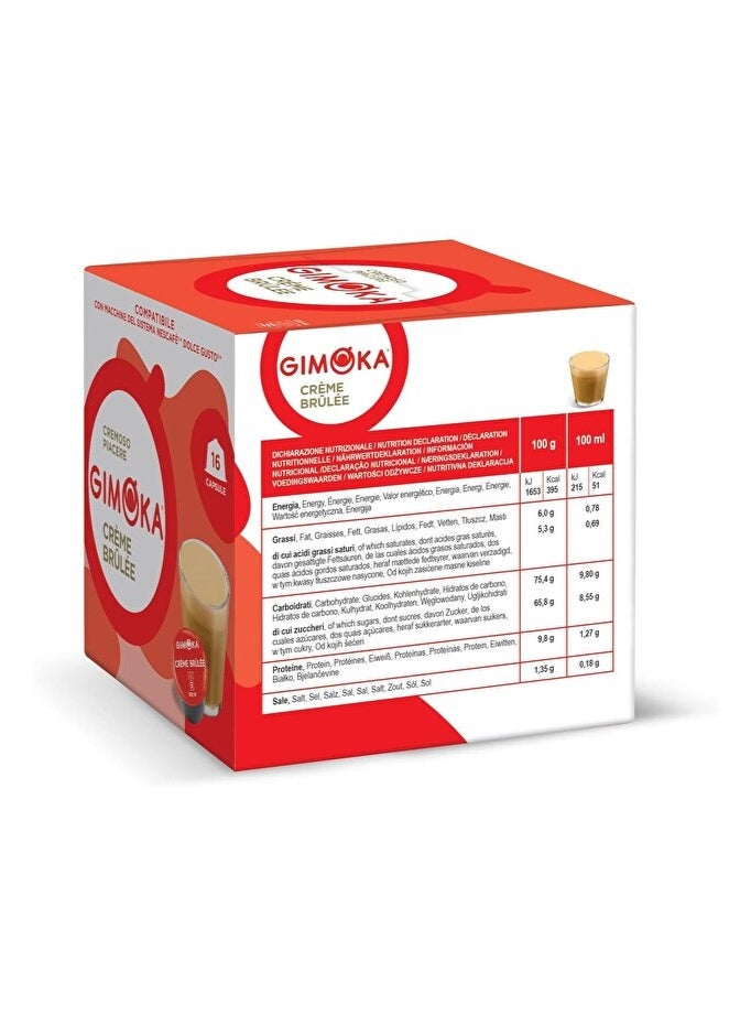 GIMOKA Dolce Gusto Creme Brulee 16 Coffee Capsules 208g - Image 5