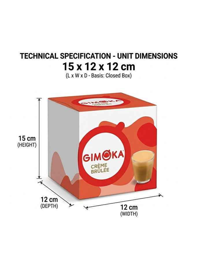 GIMOKA Dolce Gusto Creme Brulee 16 Coffee Capsules 208g - Image 4