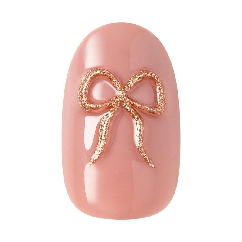 Impress KISS imPRESS No Glue Mani Press On Nails, Design, 'Close to you', Pink, Short Size, Oval Shape, Includes 30 Nails, Prep Pad, Instructions Sheet, 1 Manicure Stick, 1 Mini File - Image 5