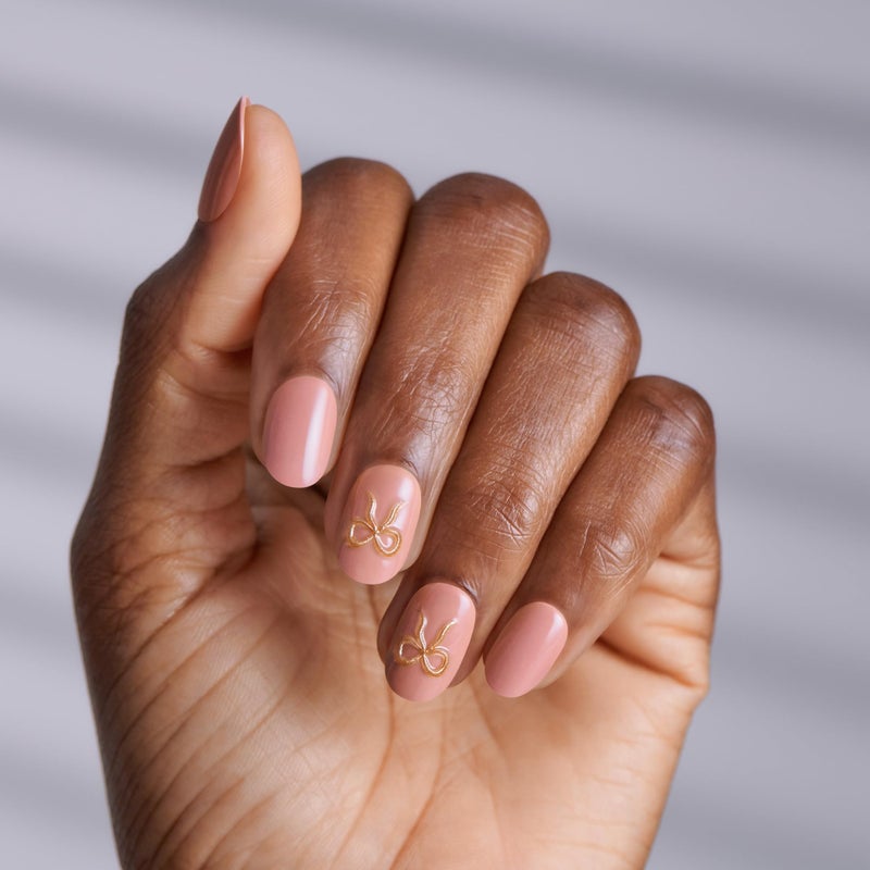 Impress KISS imPRESS No Glue Mani Press On Nails, Design, 'Close to you', Pink, Short Size, Oval Shape, Includes 30 Nails, Prep Pad, Instructions Sheet, 1 Manicure Stick, 1 Mini File - Image 2