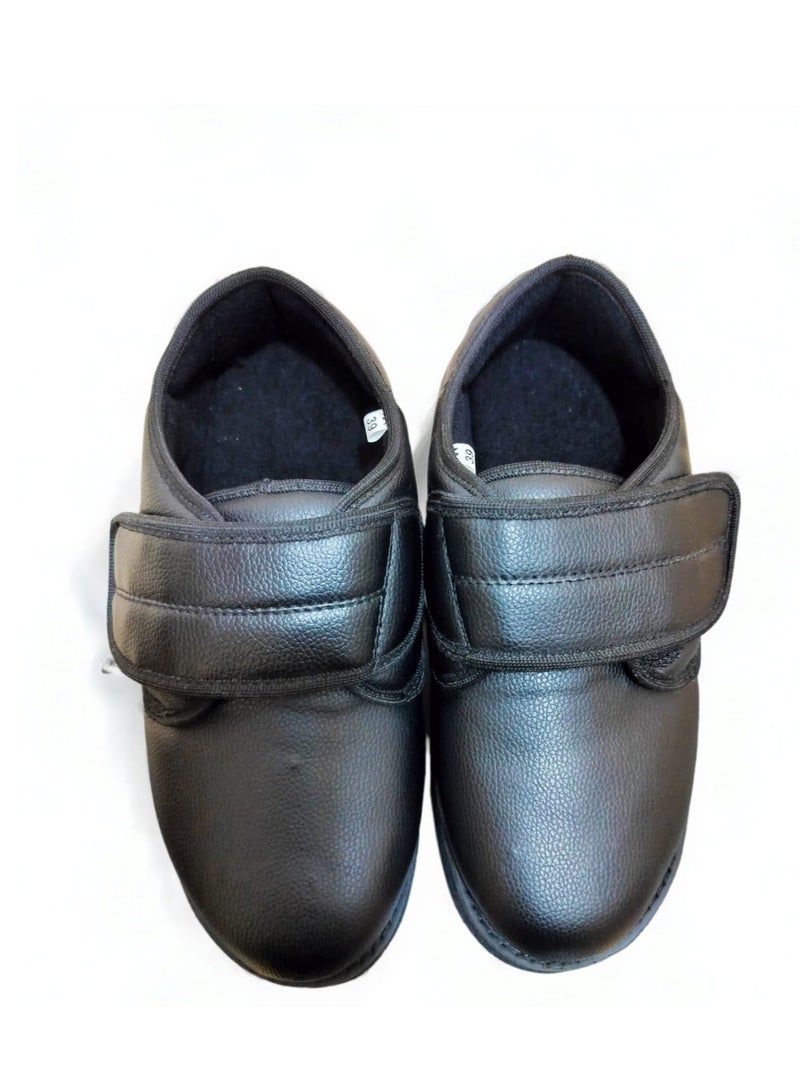 HT Very comfortable diabetic shoe for swollen feet for diabetics, orthotics, and rheumatic patients, size 46, black - Image 5