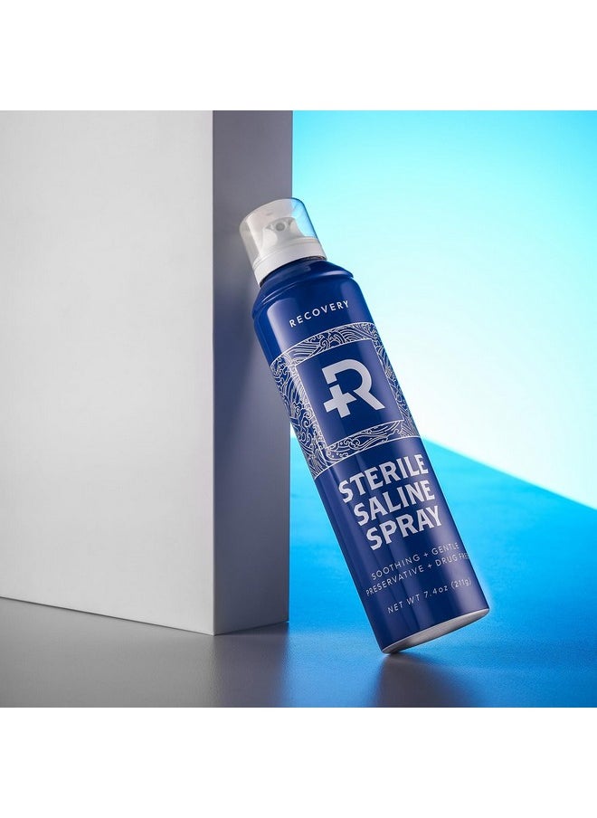Recovery Aftercare - - Piercing Aftercare Spray - 100% Pure Saline Solution - Saline Spray To Help Heal + Protect New Piercings - Ear Piercing Kit Essential (7.4 Oz) - Image 1