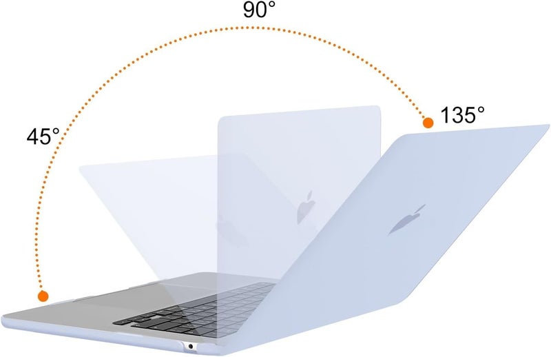 MOCA Compatible Case for MacBook Air 15 inch M5 2026 2025-2023 M4 M3 M2,A3448 A3241 A3114 A2941, Protective Plastic Hard Shell Case Cover for Air 28 - Image 3