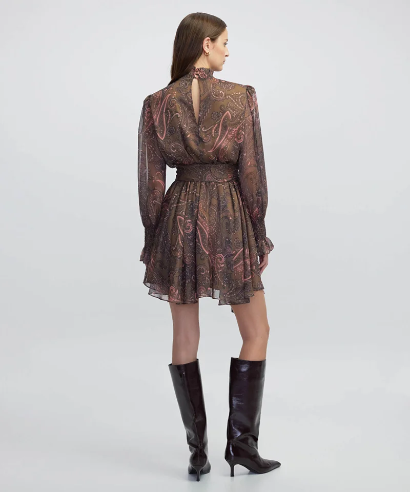 Ipekyol  Printed High Neck Dress for Women | Best Price UAE