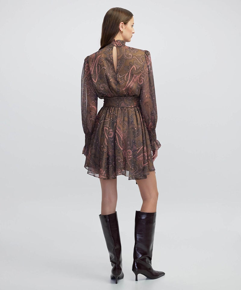 Ipekyol Printed High Neck Dress - Image 4