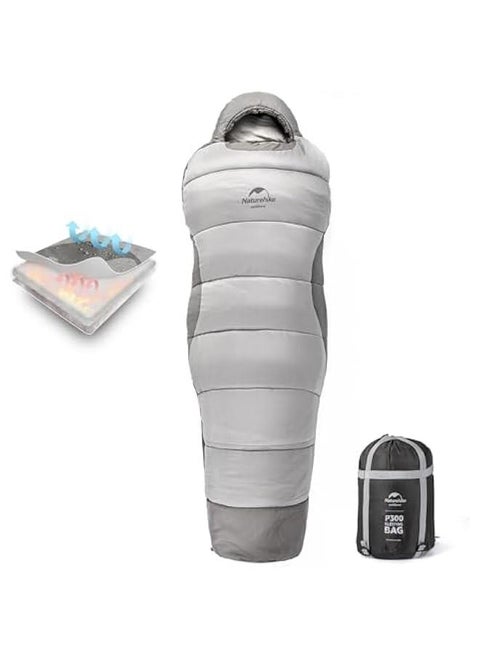 Sleeping Bag for Big & Tall Adults, Cold-Weather Mummy-Style, Waterproof, 0-34℉/8-43℉, Camping Essentials, No-Snag Zipper, Adjustable Hood for Warmth and Ventilation