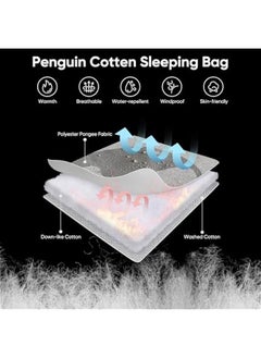 Arabest Sleeping Bag for Big & Tall Adults, Cold-Weather Mummy-Style, Waterproof, 0-34℉/8-43℉, Camping Essentials, No-Snag Zipper, Adjustable Hood for Warmth and Ventilation  - Image 3