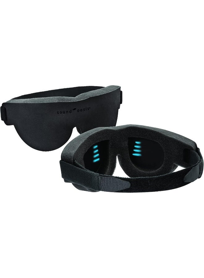 Sound Oasis GTS-1000 Glo to Sleep Eye Mask, Night-time Adult Sleep Aid for Men and Women, Tranquil Deep REM Sleep, Relaxation Zen Therapy, Contoured Hypoallergenic Material - Image 2