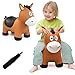 VangeBow Bouncy Horse for Toddlers 13 Inflatable Jumping Bouncy Animal Hopper Toys for 1 2 3 4 5 Year Old Girl Boy Kid First Birthday Gift Outdoor Indoor Soft Play Equipment Bouncer Pump Included - Image 2