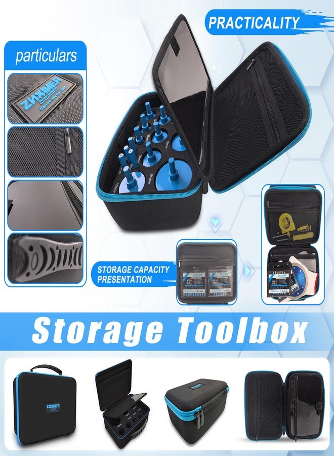 مجموعة رؤوس حفر ماسية - مجموعة منشار ثقب بلاط البورسلين من ZNXIMER للحفر في السيراميك والجرانيت والرخام وغيرها - 11 قطعة من رؤوس حفر البلاط الماسية (6/8/10/20/25/28/32/35/45/50/65 مم) - Image 5