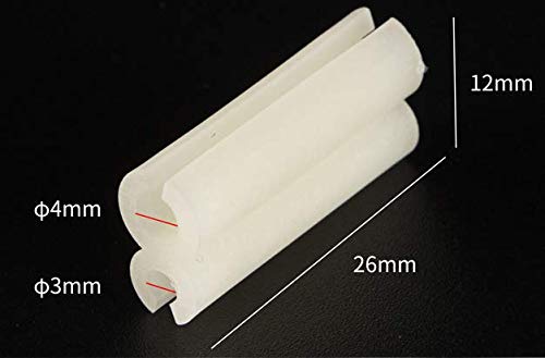 Drchoer Fishing Rod Glow Stick Holder: 20pcs Mini Light Stick Clip-On Sea Rod Tip for Night Bottom Fishing Equipment - Image 2