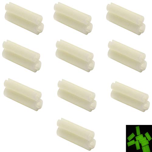 Drchoer Fishing Rod Glow Stick Holder: 20pcs Mini Light Stick Clip-On Sea Rod Tip for Night Bottom Fishing Equipment - Image 1