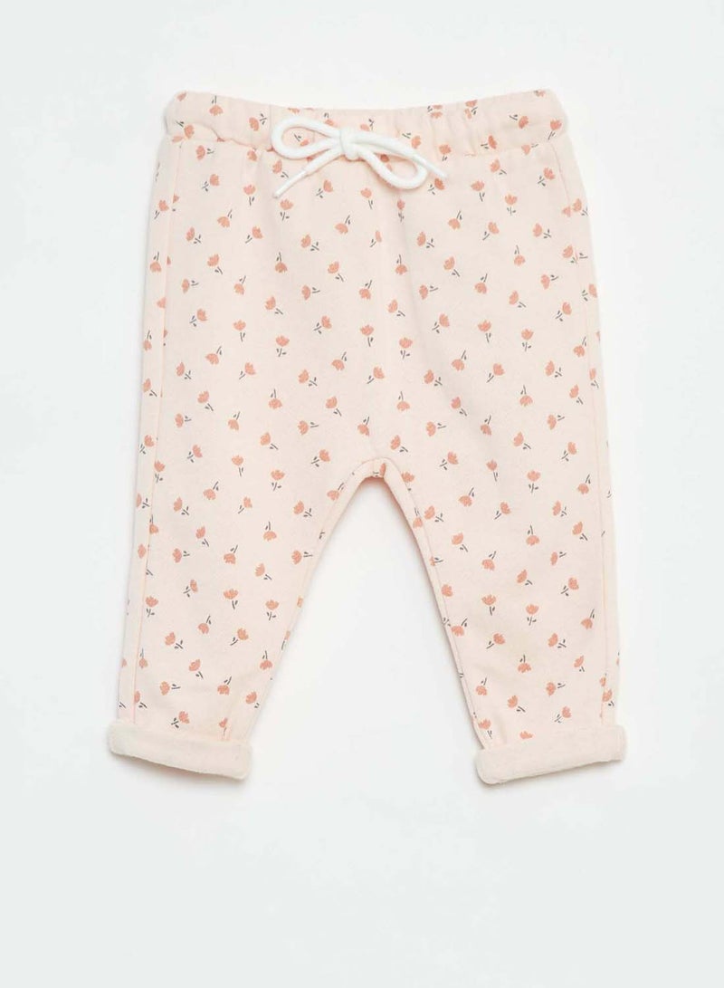 Baby Girls printed-harem-trousers-pink