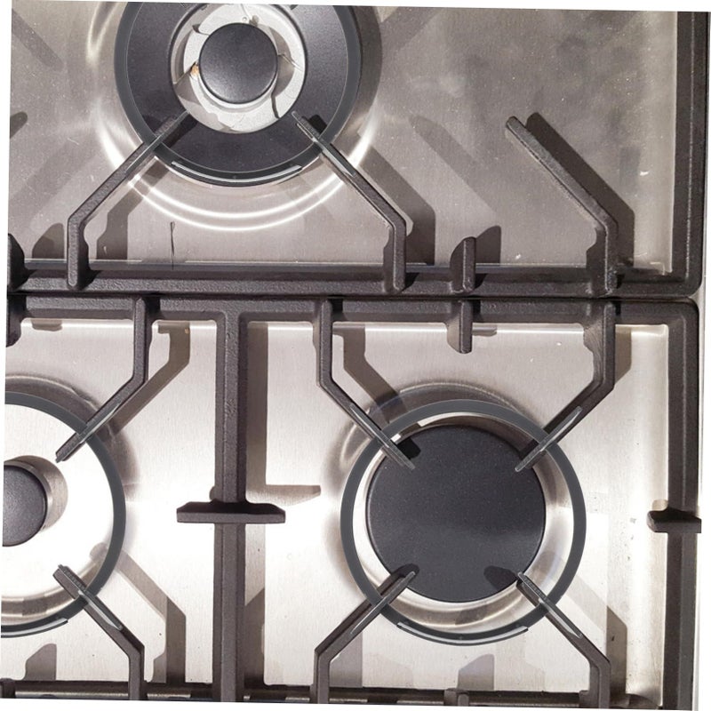 Veemon Windproof Gas Stove Rack Adjustable Iron Stove Support Bracket Non Slip Sturdy Kitchen Accessory For Outdoor Camping Cooking Black - Image 4