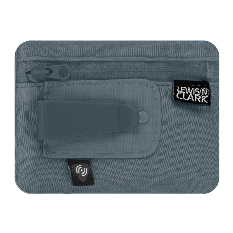 Lewis N. Clark RFID Hidden Clip Stash Money Belt Travel Pouch + Credit Card/Id Holder for Women & Men, Charcoal, One Size - Image 1