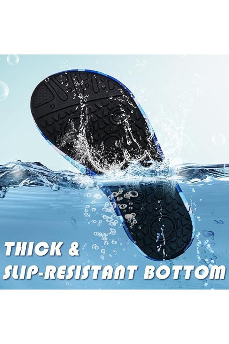 رونق حذاء بحر مائي كاجوال ملون للأطفال مقاس 30-31 – تصميم أنيق ومريح مصنوع من خامات مرنة عالية الجودة تسمح بحرية الحركة داخل الماء وخارجه – مثالي للسباحة والغطس وجميع الأنشطة والرياضات المائية في البحر أو حمام السباحة – يتميز بسطح خارجي سريع الجفاف ونعل مانع للانزلاق لتوفير أقصى درجات الأمان والحماية للقدمين من الأسطح الرطبة أو الصخور – خفيف الوزن وسهل الارتداء والخلع، مما يجعله خيارًا مثاليًا للعطلات الصيفية – حذاء مائي للأطفال – جوارب سباحة – مستلزمات السباحة – أحذية شاطئية – أدوات الرياضات المائية – حذاء سباحة آمن ومريح - Image 5