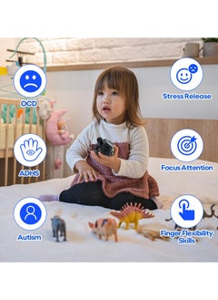 Mr. Penda Fidget Cube with 12 Sides, Original Figet Cube Adult Infinity Fidget Cube Toy, Anti Stress Cube Toy for All Ages (Black)  - Image 5