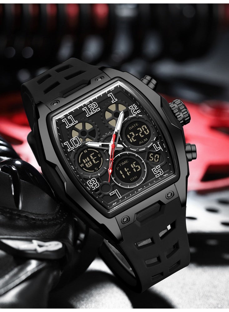 Sanda Fashion Men's Electronic Watch Sports Multi functional Waterproof Night Light Men's Electronic Watch - Image 2